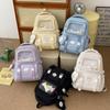 Plaid Backpack Women's Large Capacity Backpack Student Schoolbag Travel Bag