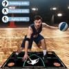 Basketball Dribble Trainer Non-Slip Basketball Footstep Mat Shock Absorbing Silent Dribble Training Mat for Home Kids Training