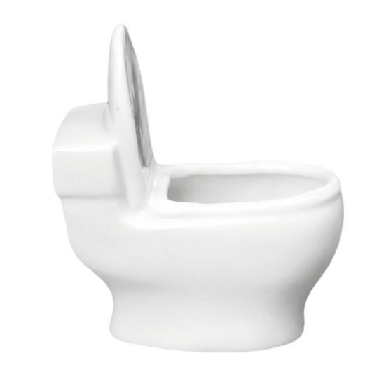 Ghiveci de plante Atrăgător în formă de toaletă Ghiveci de flori din ceramică cu orificiu de scurgere Acasă