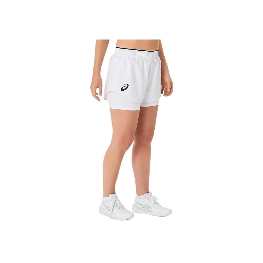 Asics Match Short Skin-Friendly Breathable Comfortable Lightweight Three-Quarter Casual Shorts Women Shorts Bright-White 2042A352-100