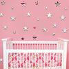 20pcs/set Acrylic Mirror Sticker Cartoon Starry Wall Stickers For Kids Rooms Home Decor Cute Star Wall Decals Baby Nursery Mural