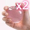 Pink Apple Squishy Toy Stress Relief Ball Soft Fidget Sensory Toy Transparent Simulated Slow Rebound Squeeze Toy Adult Kids Gift