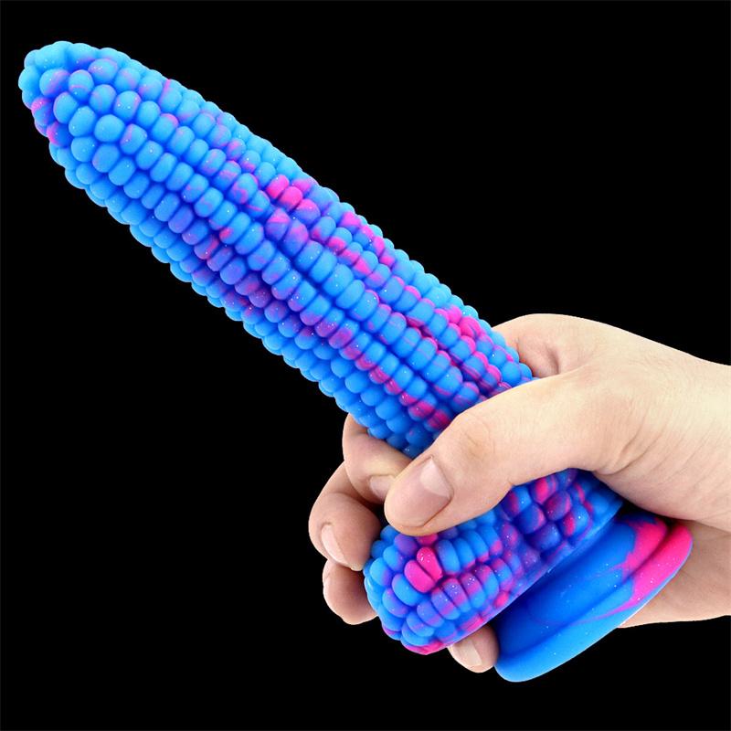 Female Corn on The Cob Silicone Penis Anal Plug Penis Simulation Big Dildo Adult Products