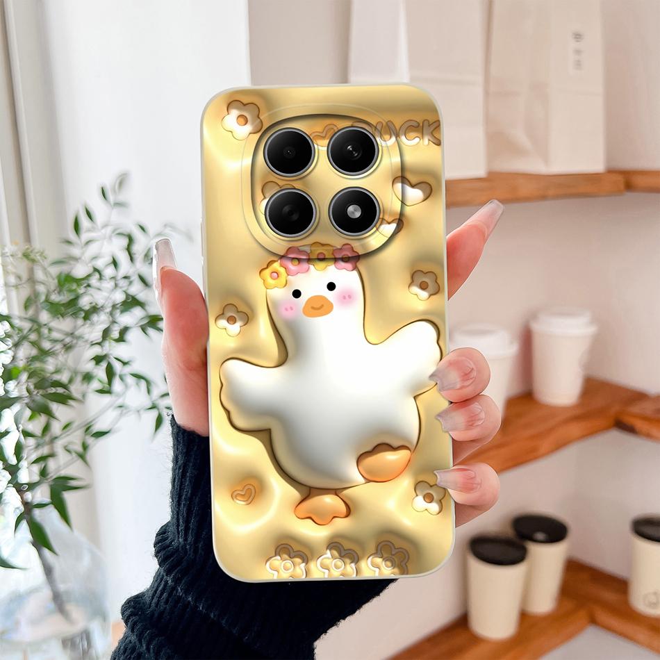 For Poco M8 Pro Case Cute Design Shockproof Phone Protector Soft Liquid Silicone High Quality Back Cover For Poco M 8 M8Pro Capa