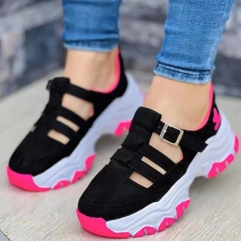 Fashion New Thick-soled Shoes Comfortable Women Sandals Fashion Womens Shoes Versatile Hollow Casual Sandals Summer Zapatos Para Mujeres