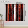 2 Stück   2D Flachdruck Vorhang Spinnennetz Kunstwerk Digitale Illustration Maschinenwaschbarer Stoff Ohne Strom Familienfeier