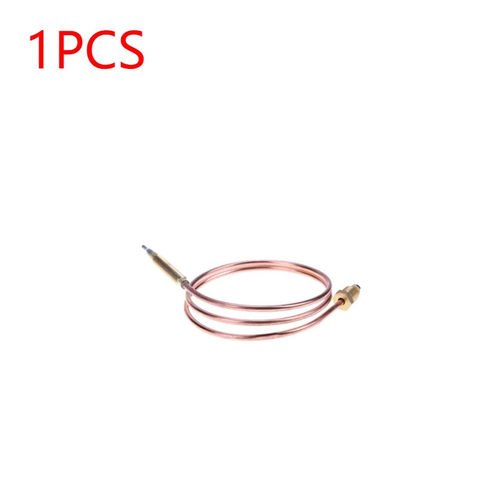 1-5Pcs 60/120cm Gas Thermocouple for Hot Water Boiler with 5 Fixed Parts Sensor Thermometer Probe Induction Line Tool Set