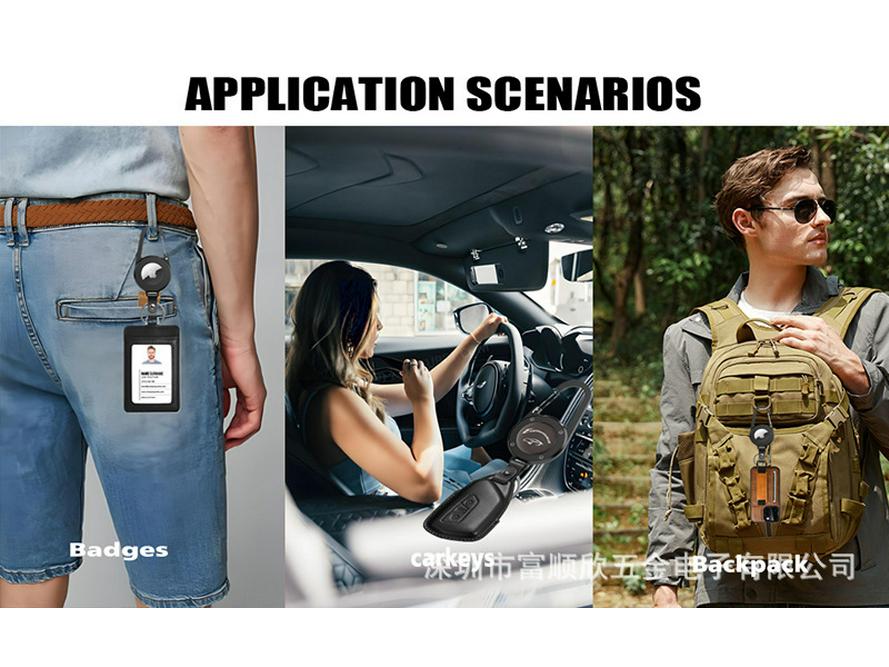 Outdoor Climbing Buckle with Apple AirTag Holder for Phone Tracking