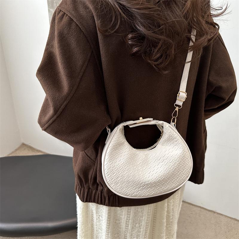 Nischendesign Mode 2024 Halbmond-Schultertasche - Damen Casual Handtasche & Umhängetasche