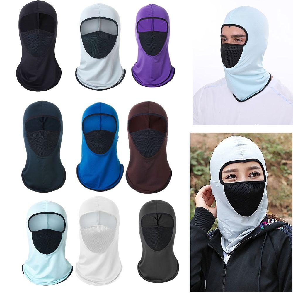 Bicycle Hat Cycling Balaclava Motorcycle Cycling Helmet Cooling Neck Full Face Cap  Summer