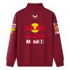F1 Red Bull Team Uniform Spring and Autumn Jacket F1 Formula Racing Summer Red Bull Team Half Zip Hoodie