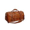 Large Leather Travel Bag Duffel Bag Gym Sports Flight Cabin Bag Leather Holdall Overnight Weekend Large Luggage Bag.  24"
