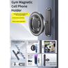 Magnetic Base Phone Mount Bracket Universal for Most Mobile Phone Rotating Aluminum Stand Holder for GYM Metal Surfaces