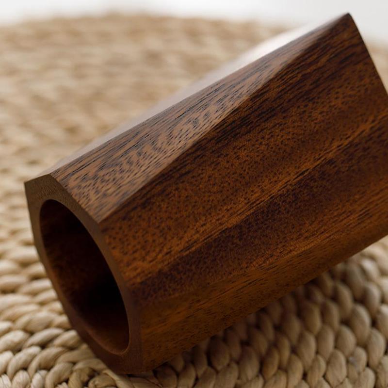Black Walnut Pen Holder Polishing Design Desktop Storage Supplies Wooden Desk Accessories Pen Storage Box Walnut Pen Holder