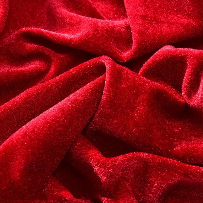 Tenglixiang Gold Velvet Tablecloth