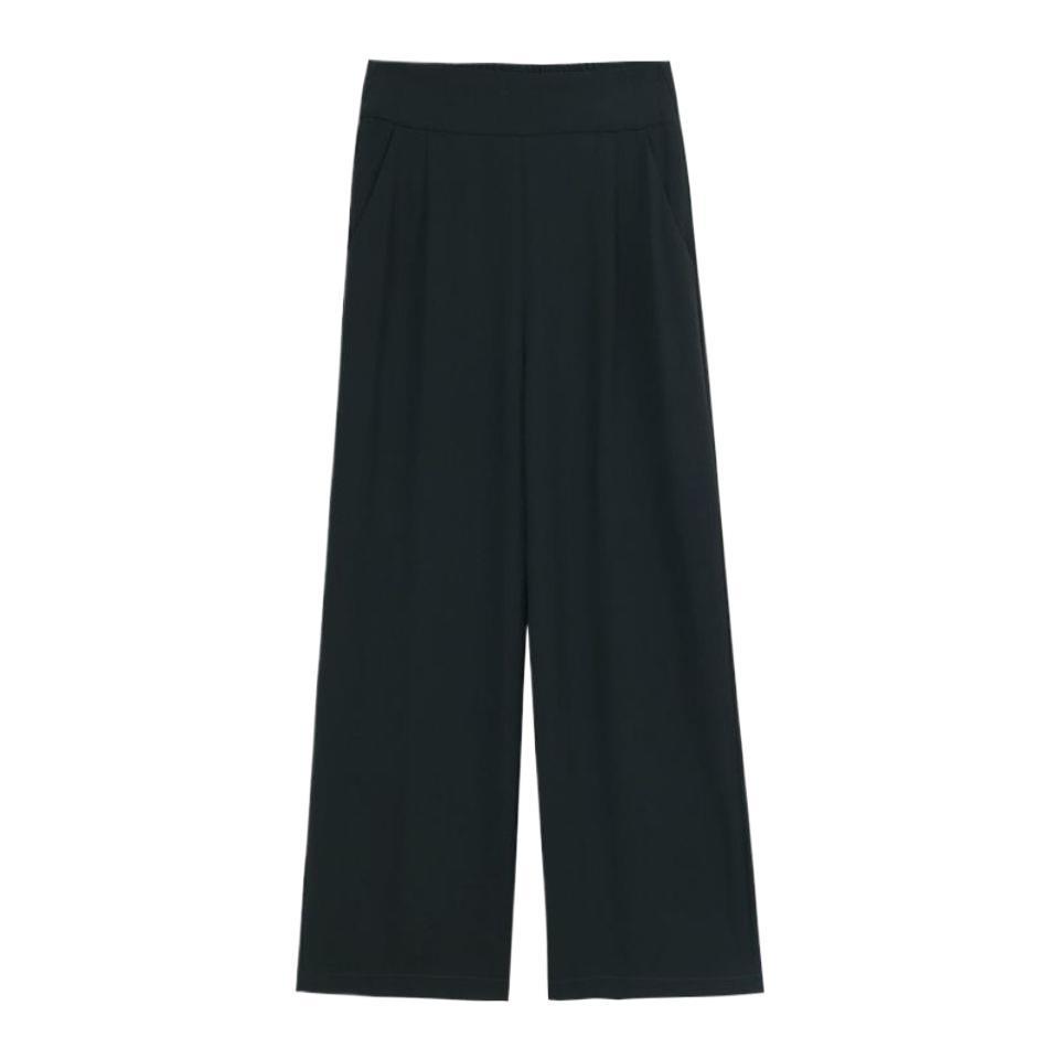 Women's High-Waisted Draped Wide-Leg Pants, 2026 Spring/Autumn Collection - Loose, Straight-Leg, Slimming Design.