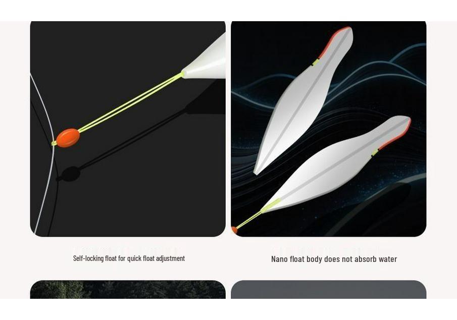 Nipple Anti-Flow Eye-Catching Short Fishing Float for Shallow Water and Small Fish