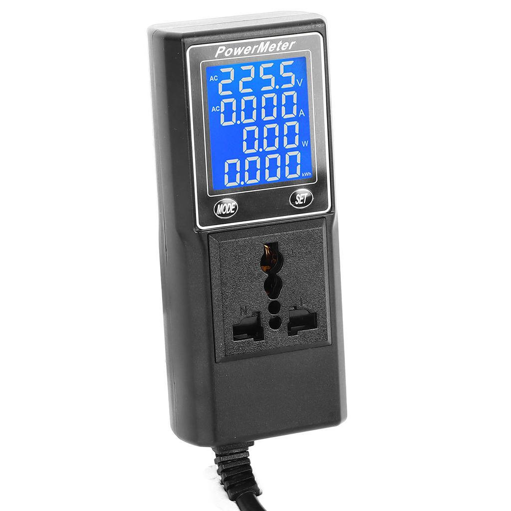 Electricity Usage Monitor Plug in Power Meter Electrical Power Consumption Watt Voltage Amps Meter
