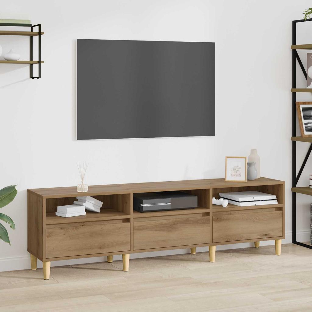 TV Stand Artisan Oak 150 X 30 X 45 Cm Particleboard