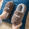 Women's Cotton Slippers Winter Bag Heel Indoor Home Warmth Men's Velvet Household Wool Cotton Shoes Women's Outer Wear Winter