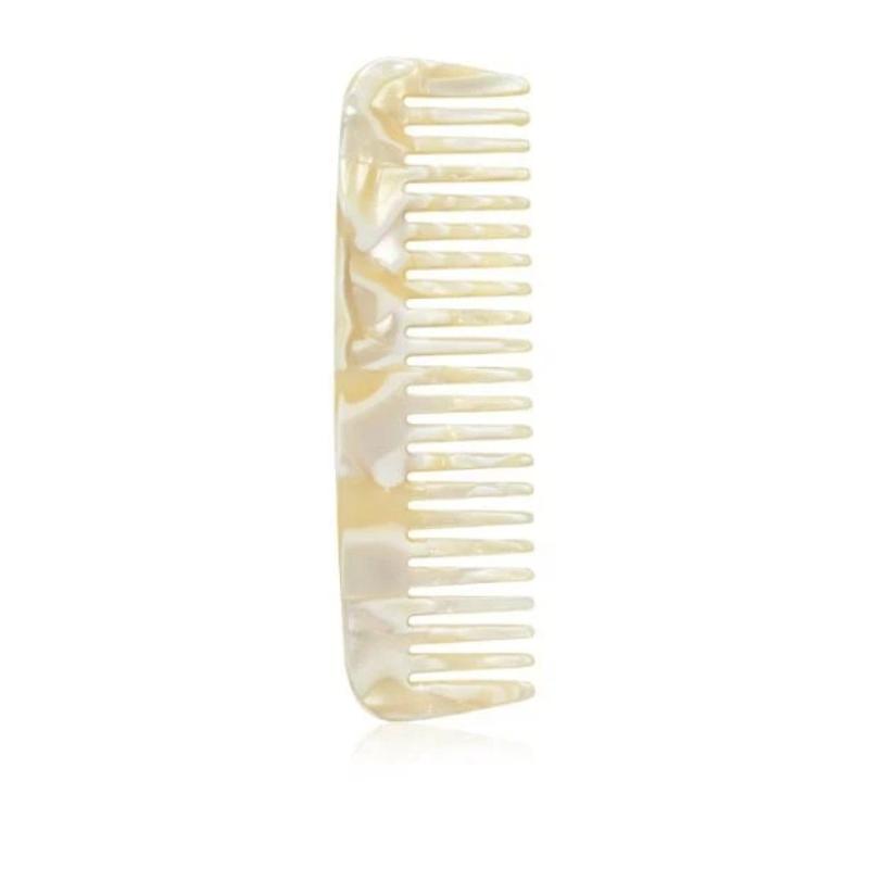 Portable Mini Acetate Comb 1Pc Pocket Size Durable for Daily Beard Grooming Travel Hairstyling Tool