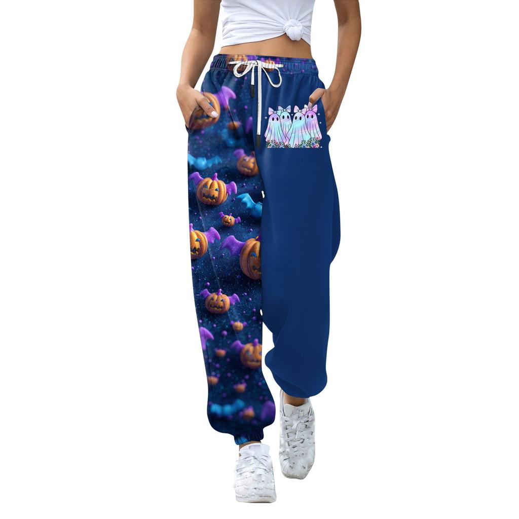 Women's Casual Fashion Sweatpants Halloween Printed Casual Pants