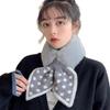 Women's Winter Rex Rabbit Fur Scarf - Thick, Warm, Plush Cross Neck Warmer, Unisex, Double-Sided Versatile Protector