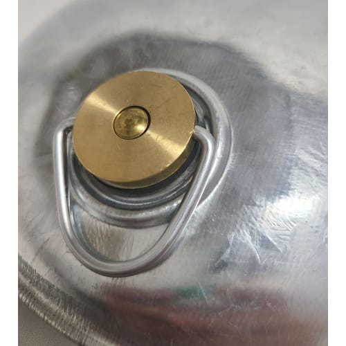 Doi Metal Chemical Co., Ltd. 112886, Silver, Galvanized Iron Hot Water Bottle, 1.2-inch (Direct Flame Compatible)