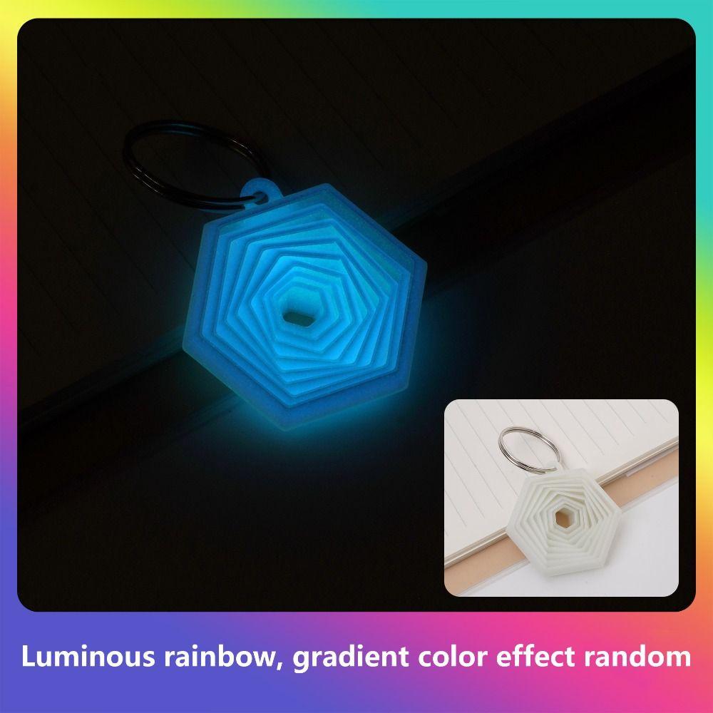 Mini 3D Printed Keychain Fractal Geometric Fidget Toy  Office Leisure Entertainment