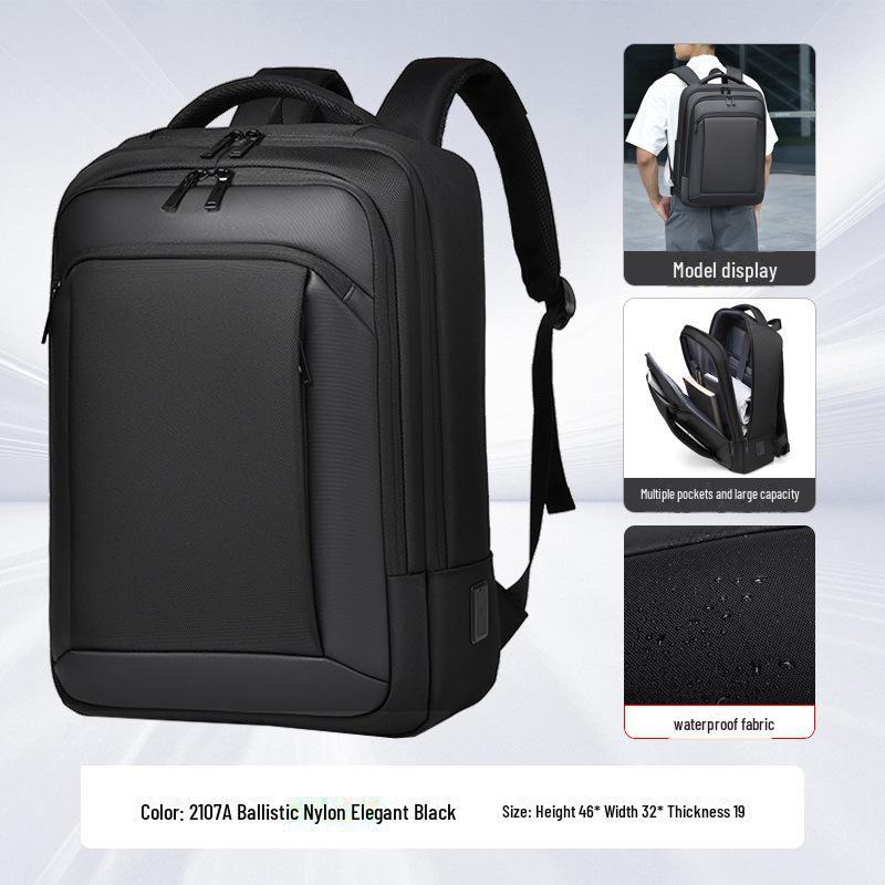 Men's and Women's Fashion Waterproof Commuter Backpack - High Capacity, Suitable for Business and Travel