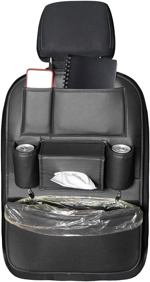 

SENYAZON Universal Car Seat 4th Generation Reinforced Car Rear Seat Waterproof PU Leather Car 1 Piece Organizer, Organizer, Organizer, (Black) чёрный