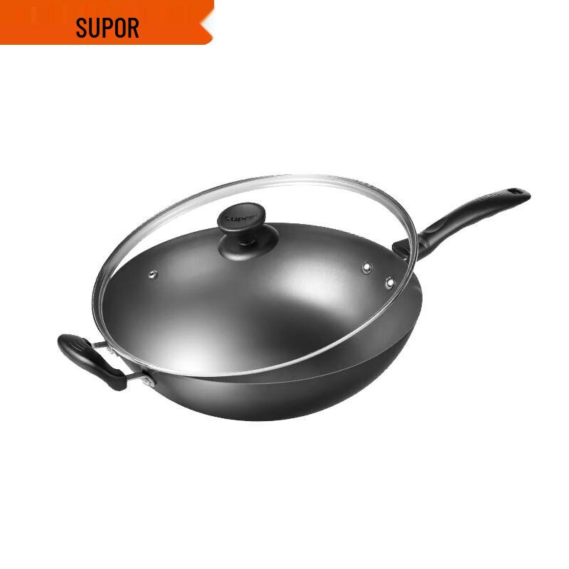 SUPOR Non-Coated Cast Iron Wok