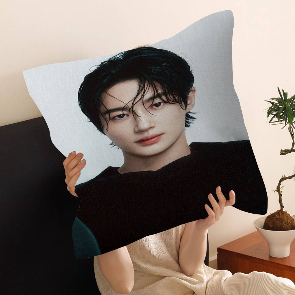 Funda de Almohada Modelo Actor Coreano B-Byeon Woo Seok Para Dormitorio Habitación Y Sala de Estar Sofá Funda de Cojín Decorativa
