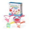 Rainbow Fraction Measuring Cups Set of 4 Math Learning Cooking Baking Montessori Homeschool Activities Educational Toys