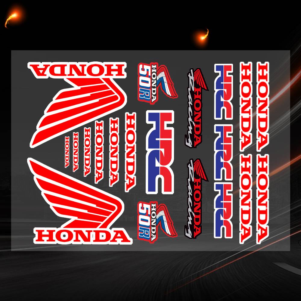 Honda-d Decal Set High Quality Printed And Cut Stickers Motorcycle Sticker 20x30cm