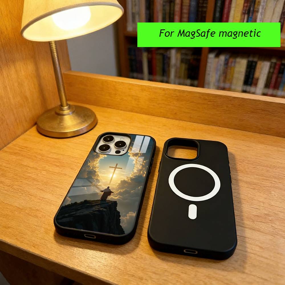Jesus Christ Phone Case For iPhone17,16,15,14,13,12,11 Plus,Pro Magnetic with Magsafe Wireless Charging