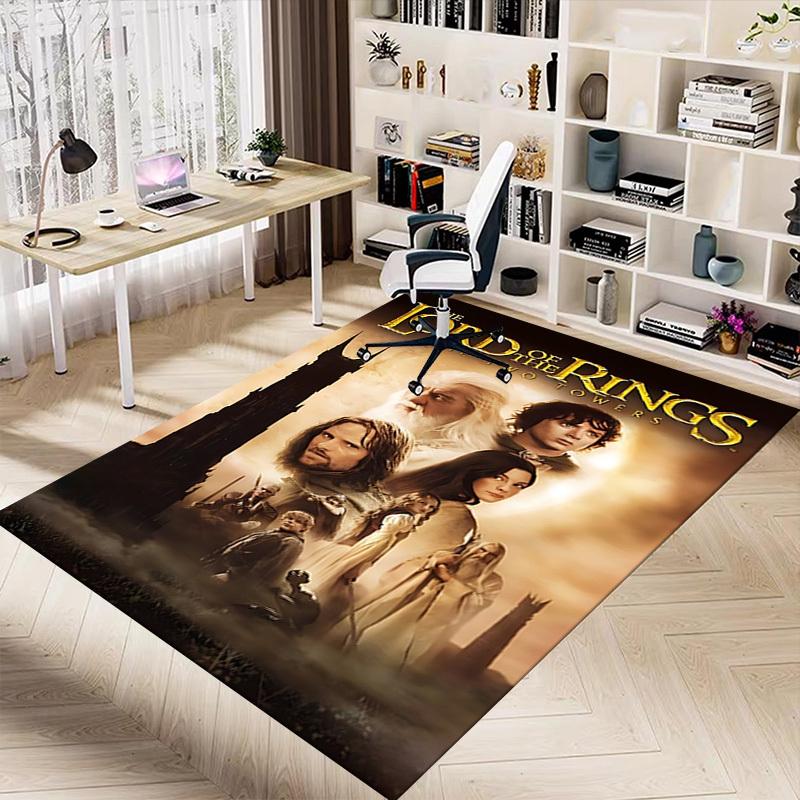1pc Lord of the Rings Two Towers Carpet, for Home & Office Decor, Desk Chair Carpet, Festive Gift,Conference Room CarpetL1124