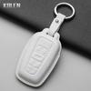 Genuine Leather Auto Smart Key Fob Cover Case Housing Fit For Toyota Prius Camry Corolla Chr C-Hr Rav4 Land Cruiser Prado 2 3 4 Button Auto