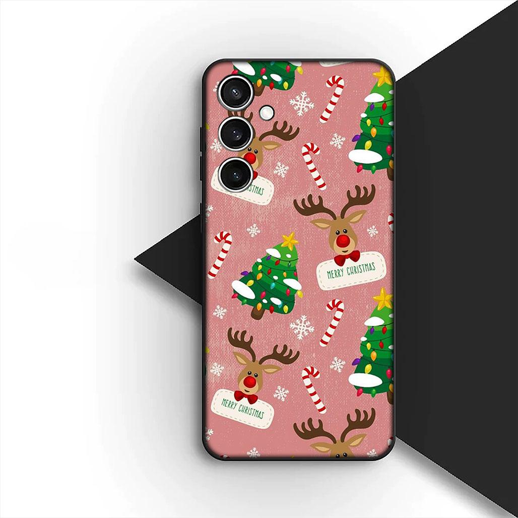 

Deer Merry Christmas Tree Decoration Cover for OPPO A80 A40 A18 A16 A17 A15 A38 A78 A79 A54 A57 A58 A60 4G 5G Coque Phone Case OPPO A15