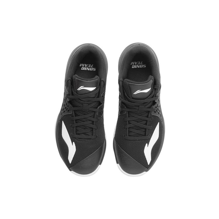 Li Ning SONIC TD Cushioning Slip Resistant Low Top Performance Basketball Shoes Men's Black ABPQ035-1