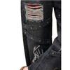 Jeans Punk de Talla Grande con Rotos de Pierna Ancha Estilo Retro para Mujer