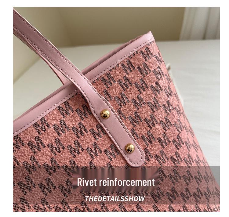 Women's 2025 Trendy High-End Versatile Shoulder Handbag: Large Capacity Underarm Tote