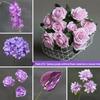 Purple Wedding Floral Art: 10-Stem Aisle, Window, and Hall Decoration