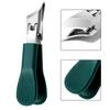 Stainless Steel Nail Trimmers with Slant Edge Anti Splash and Oblique Beak Design for Ingrown Toenail Care Ergonomic Nail Tool