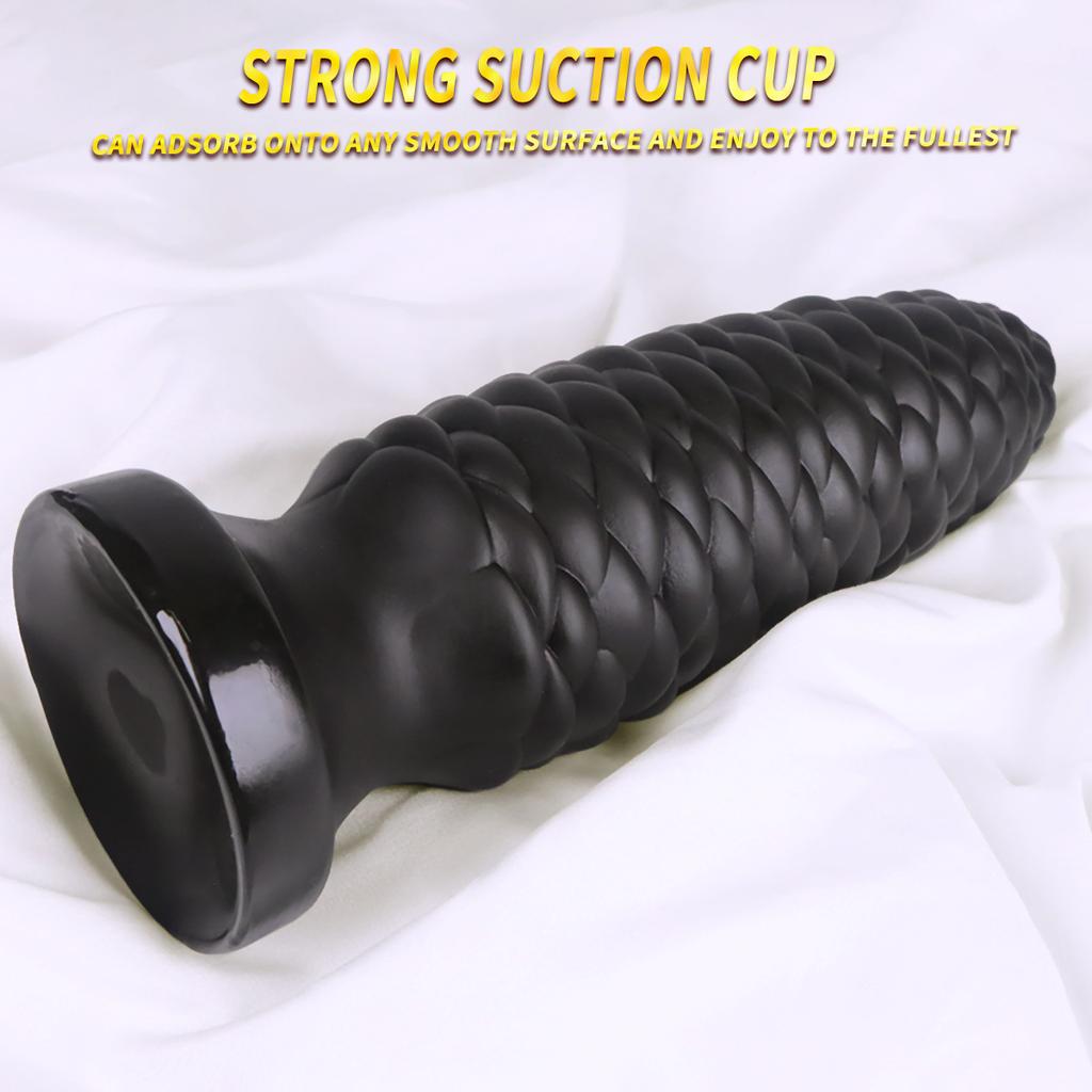 Extra Large PVC Soft Dildo Fisting Particles Anal Plug Masturbator Anal Dilator Adult Sex Toy Big Dick Strap On Penis