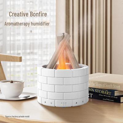 Aromaterapeutický zvlhčovač plamene napájený USB pro kancelář a domov