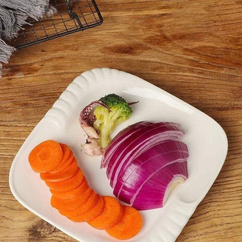 European Style Square Ceramic Dinner Plate