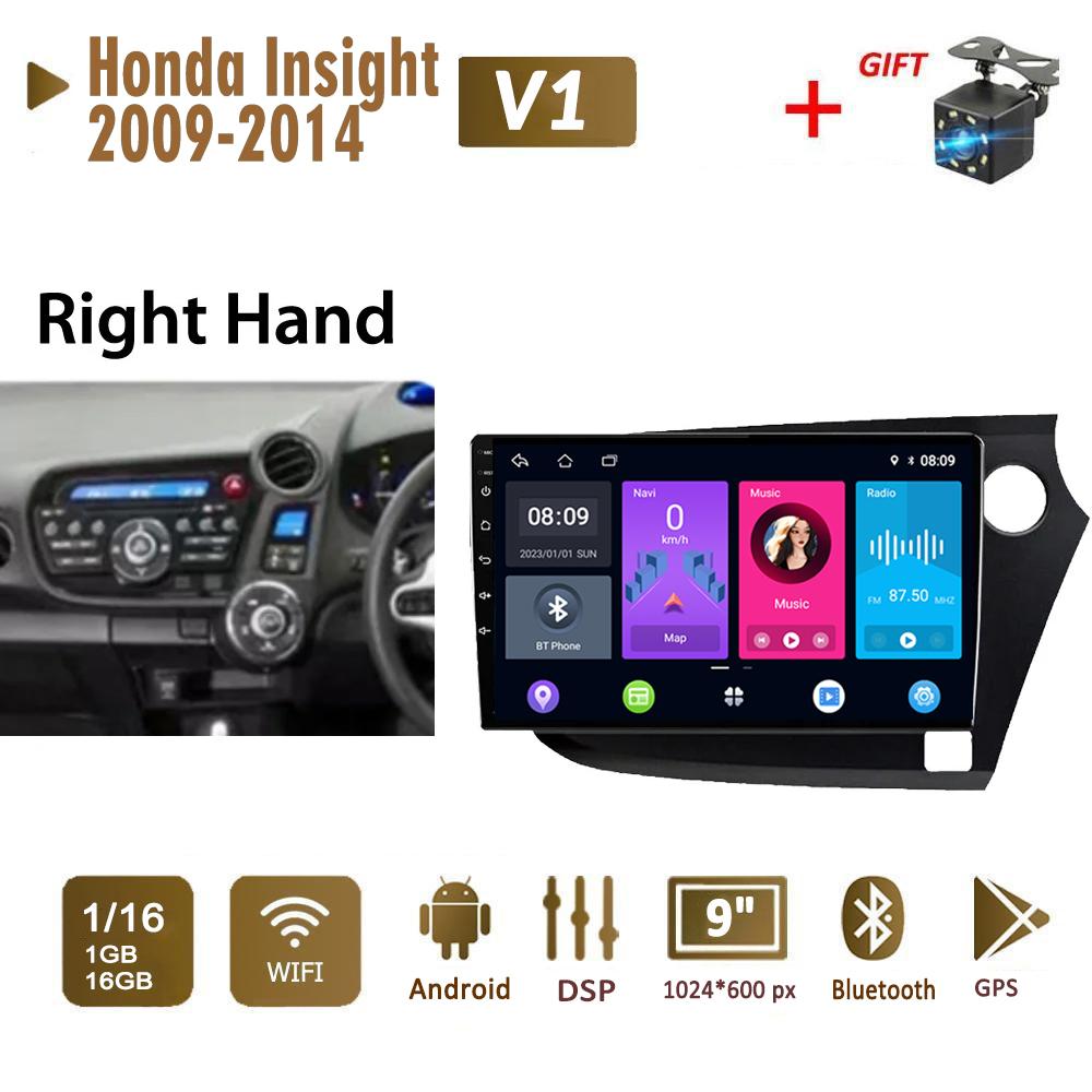 2Din Android Car Radio for Honda Insight 2009-2014 Multimedia Carplay Auto WIFI Head Unit Stereo Navigation 2+32GB