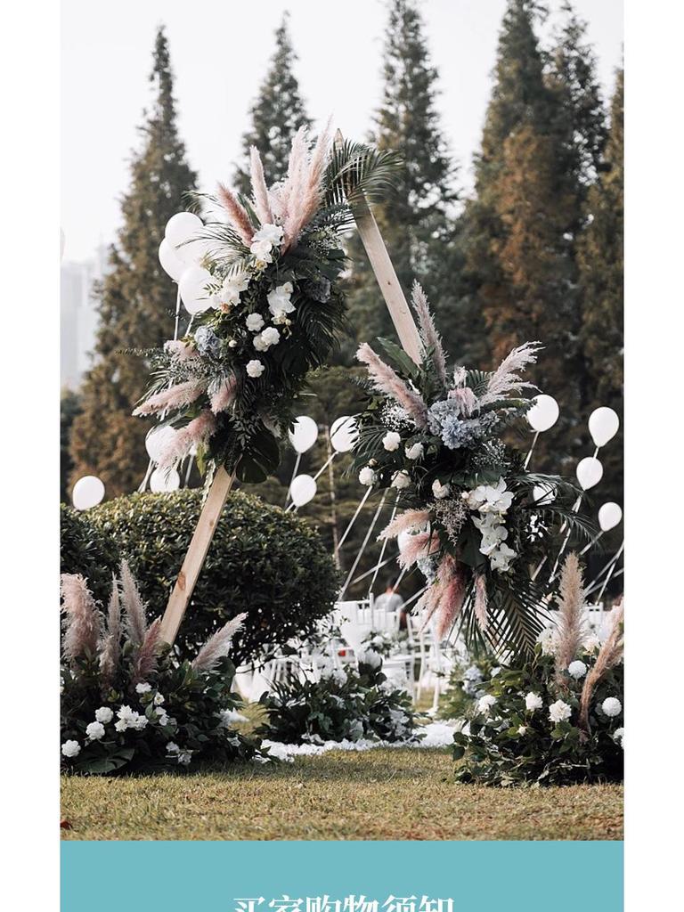 Large Silk Eucalyptus Floral Aisle Decoration for Weddings