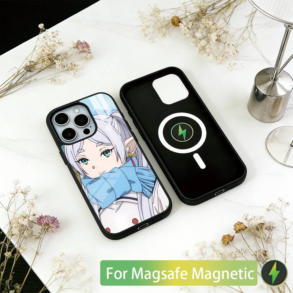 

Frieren Beyond Journey s End Phone Case For iPhone17,16,15,14,13,12,11 Plus,Pro Magnetic with Magsafe Wireless Charging iPhone12Pro